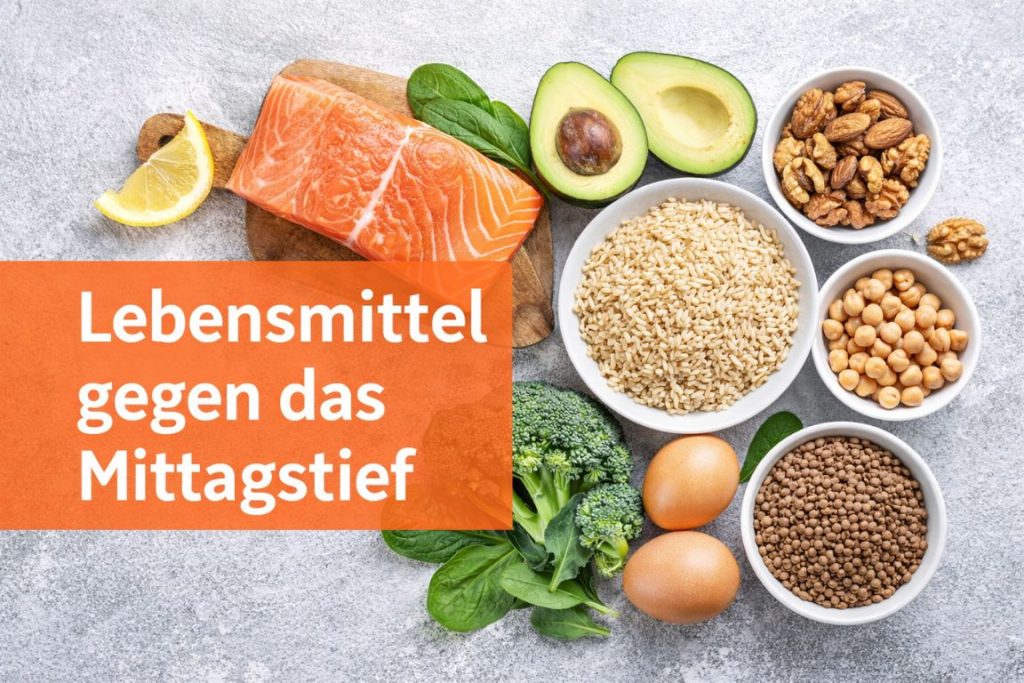 Lebensmittel gegen das Mittagstief für stabile Energie im Büro